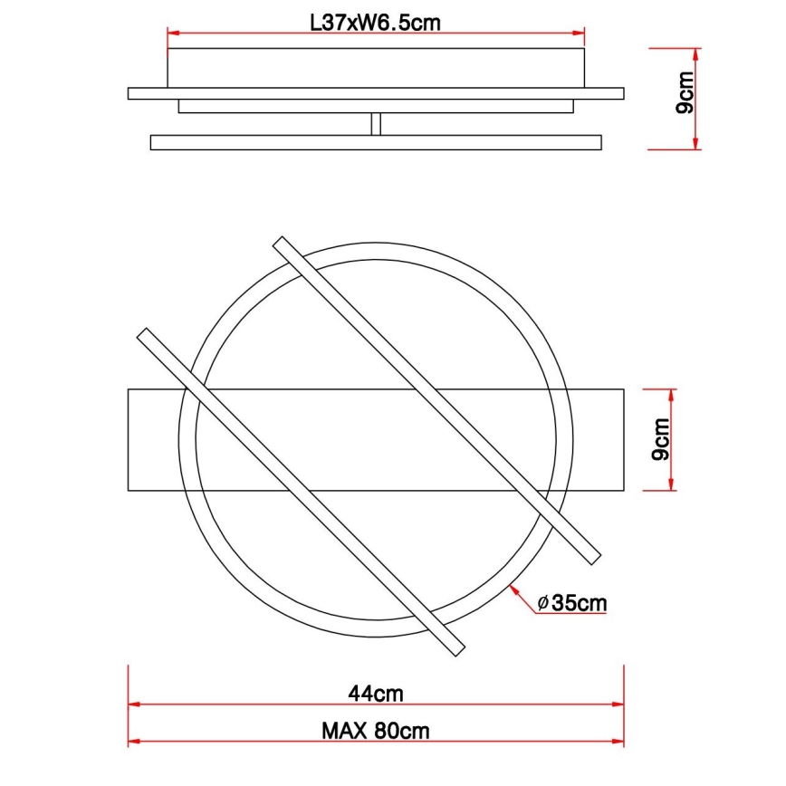 Globo - LED Stropné svietidlo LED/32W/230V