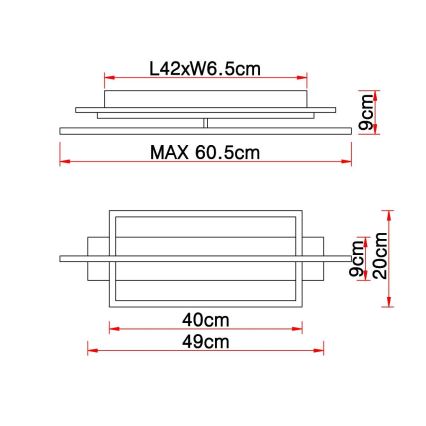 Globo - LED Stropné svietidlo LED/28W/230V