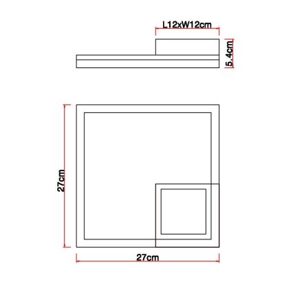 Globo - LED Stropné svietidlo LED/12W/230V