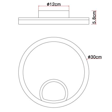 Globo - LED Stropné svietidlo LED/12W/230V