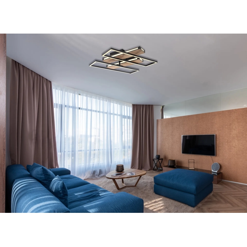Globo 67299D1 - LED stropné svietidlo COLLI LED/48W/230V 52x60 cm hnedá/čierna