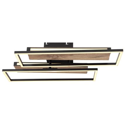 Globo 67299D1 - LED stropné svietidlo COLLI LED/48W/230V 52x60 cm hnedá/čierna