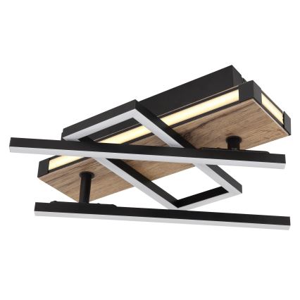 Globo 67299D2 - LED stropné svietidlo COLLI LED/30W/230V 46x68 cm hnedá/čierna