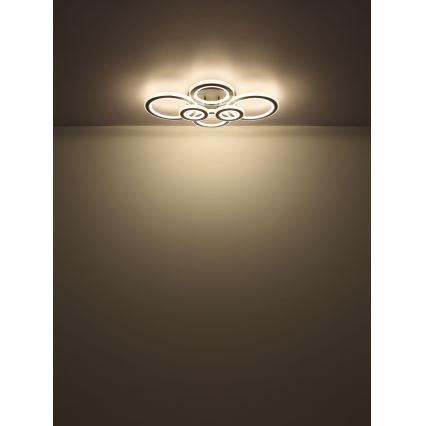 Globo - LED stmievateľné stropné svietidlo LED/60W/230V 2700-6000K 56x78 cm antracit + diaľkové ovládanie