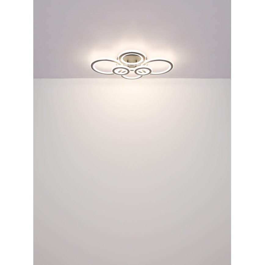 Globo - LED stmievateľné stropné svietidlo LED/60W/230V 2700-6000K 56x78 cm antracit + diaľkové ovládanie