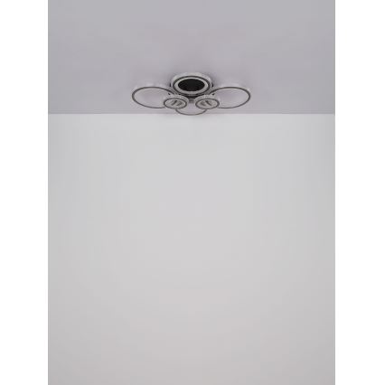Globo - LED stmievateľné stropné svietidlo LED/60W/230V 2700-6000K 56x78 cm antracit + diaľkové ovládanie