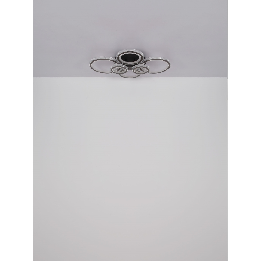 Globo - LED stmievateľné stropné svietidlo LED/60W/230V 2700-6000K 56x78 cm antracit + diaľkové ovládanie