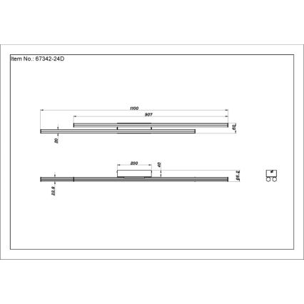 Globo - LED Stropné svietidlo LED/24W/230V 3000K čierna