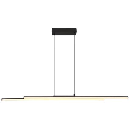 Globo - LED Luster na lanku LED/24W/230V 3000K čierna