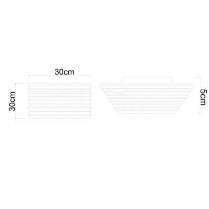 Globo - LED stropné svietidlo LED/15W/230V 3000K 30x30 cm