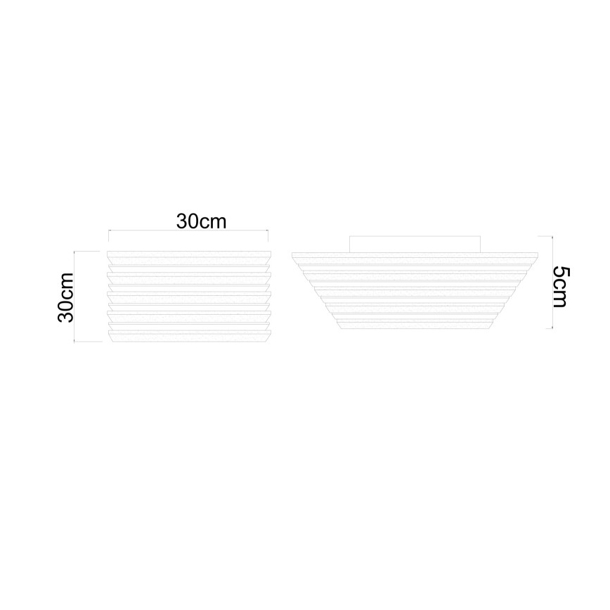 Globo - LED stropné svietidlo LED/15W/230V 3000K 30x30 cm