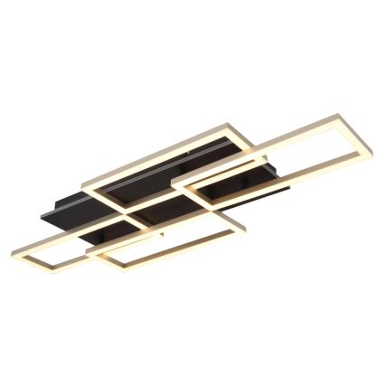 Globo - stmievateľné LED stropné svietidlo LED/40W/230V 2700-6500K 32,5x87,5 cm čierne + diaľkové ovládanie