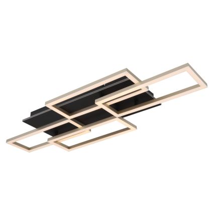 Globo - stmievateľné LED stropné svietidlo LED/40W/230V 2700-6500K 32,5x87,5 cm čierne + diaľkové ovládanie