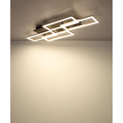Globo - stmievateľné LED stropné svietidlo LED/40W/230V 2700-6500K 32,5x87,5 cm čierne + diaľkové ovládanie