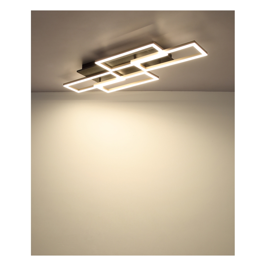 Globo - stmievateľné LED stropné svietidlo LED/40W/230V 2700-6500K 32,5x87,5 cm čierne + diaľkové ovládanie