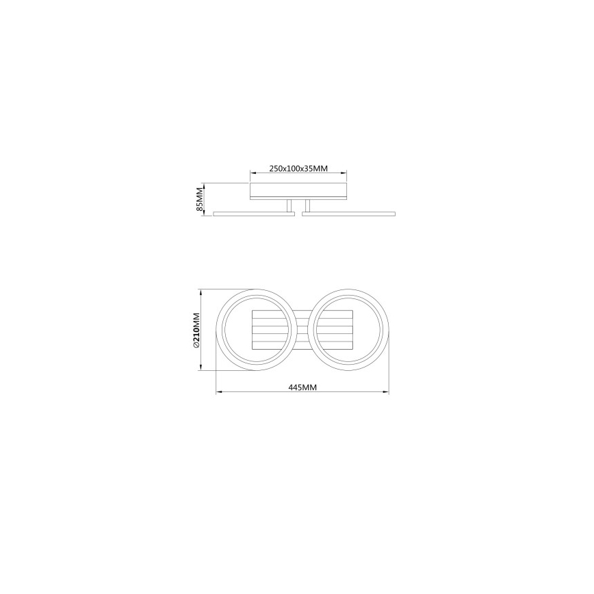 Globo - LED stropné svietidlo LED/15W/230V 3000/4200/6000K