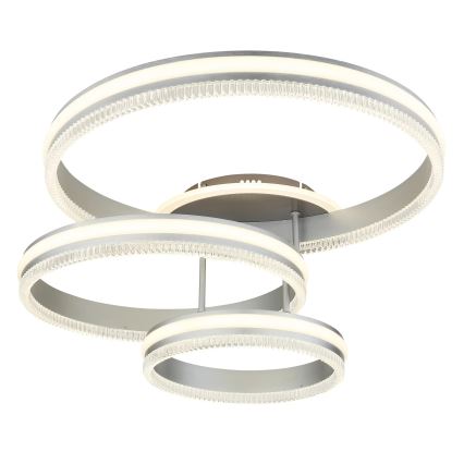 Globo - LED stmievateľné stropné svietidlo LED/72W/230V 2700-6000K strieborné + diaľkové ovládanie