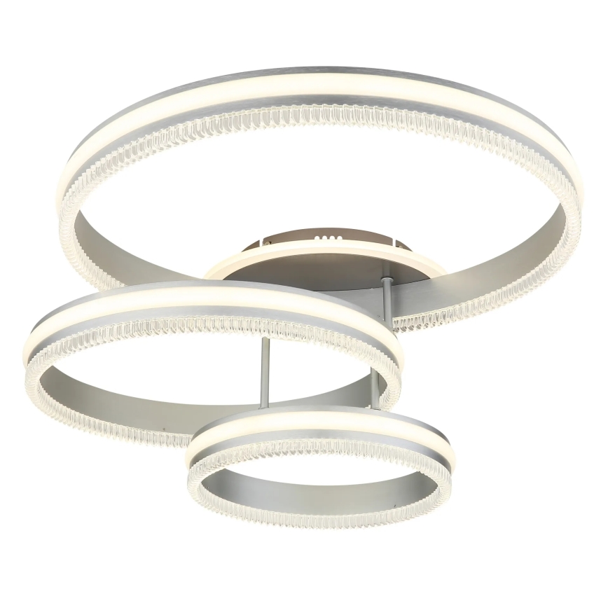 Globo - LED stmievateľné stropné svietidlo LED/72W/230V 2700-6000K strieborné + diaľkové ovládanie