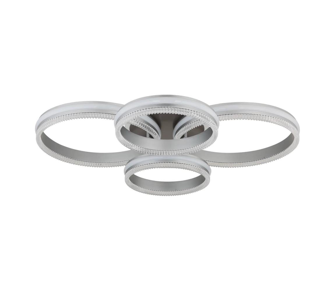 Globo 67377-90 - stmievateľné LED stropné svietidlo FRANCINE LED/90W/230V strieborné+DO 67377-90