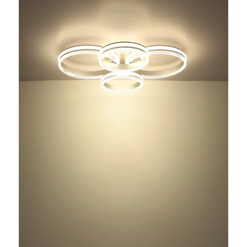 Globo - stmievateľné LED stropné svietidlo LED/90W/230V 2700-6000K strieborné + diaľkové ovládanie
