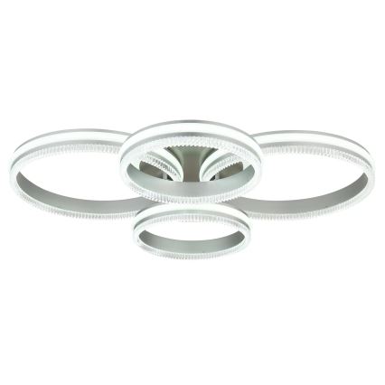 Globo - stmievateľné LED stropné svietidlo LED/90W/230V 2700-6000K strieborné + diaľkové ovládanie