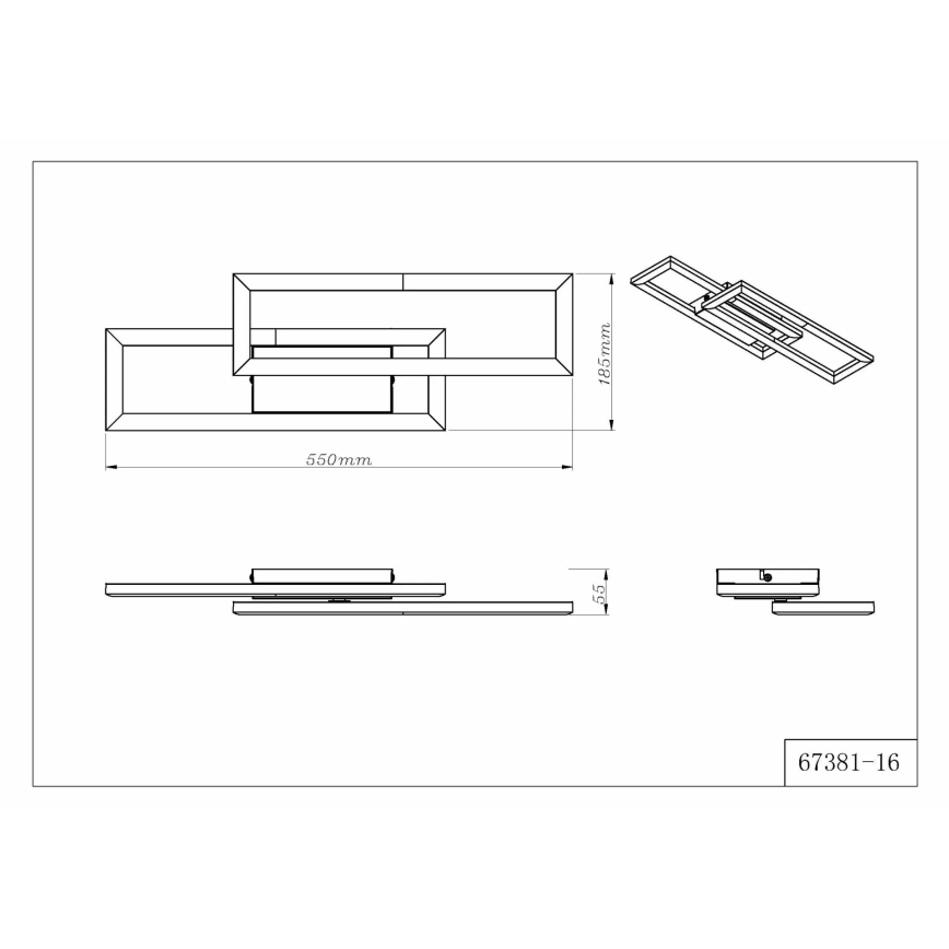 Globo - LED stropné svietidlo LED/16W/230V 3000/4000/6000K