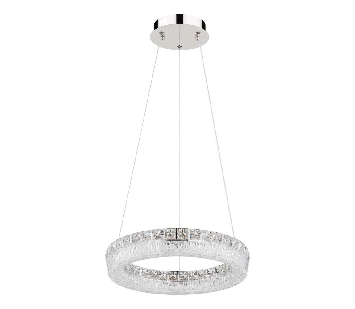 Globo 67387-24 - LED stmievateľný luster na lanku LAUREL LED/24W/230V číre + diaľkové ovládanie 67387-24