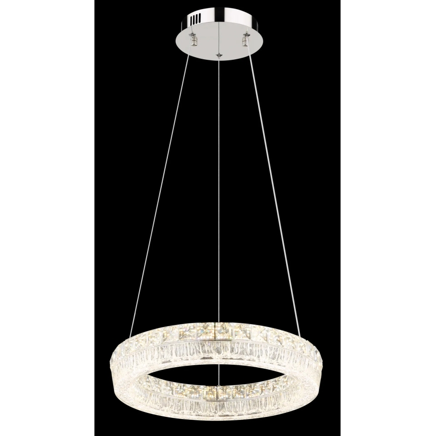 Globo - LED stmievateľný závesný luster na lanku LED/24W/230V 2700-6000K číry + diaľkové ovládanie