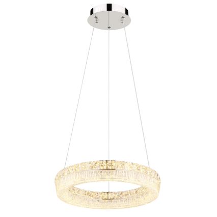 Globo - LED stmievateľný závesný luster na lanku LED/24W/230V 2700-6000K číry + diaľkové ovládanie