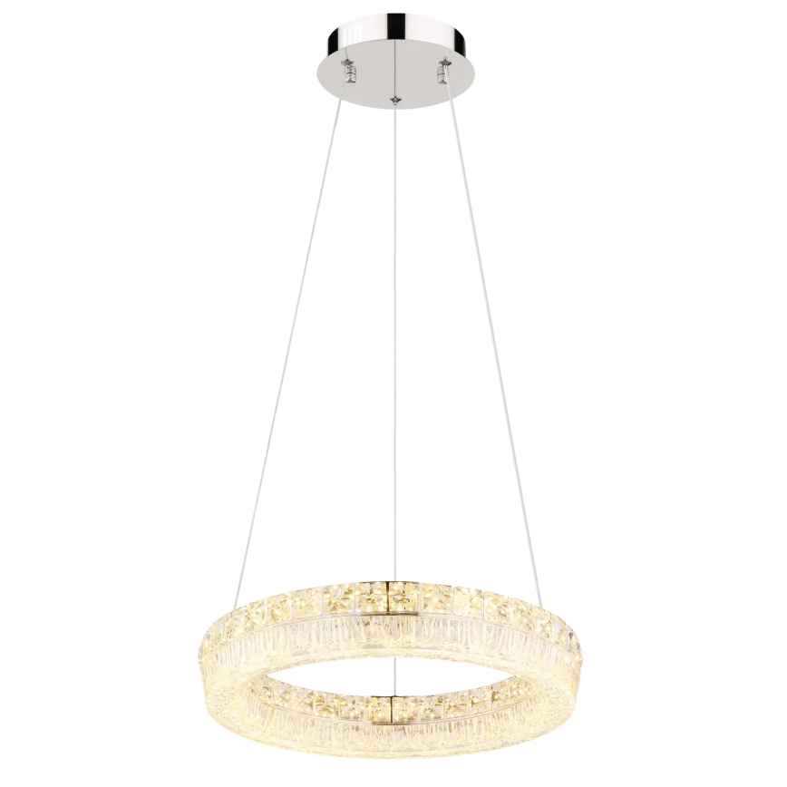 Globo - LED stmievateľný závesný luster na lanku LED/24W/230V 2700-6000K číry + diaľkové ovládanie