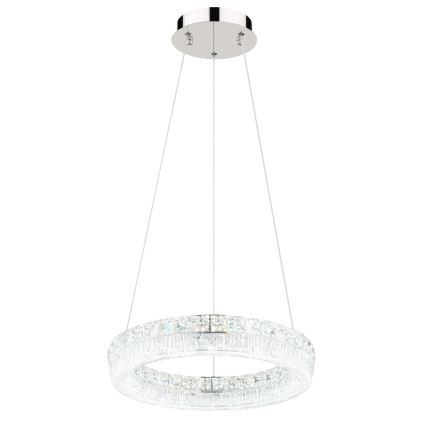 Globo - LED stmievateľný závesný luster na lanku LED/24W/230V 2700-6000K číry + diaľkové ovládanie