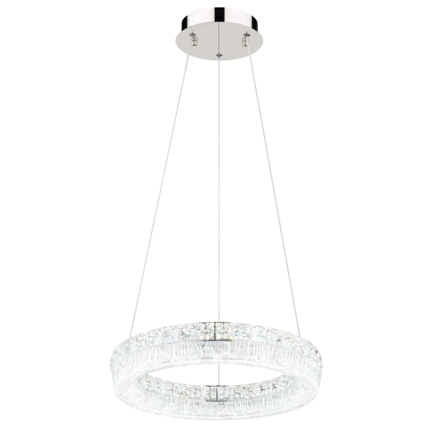 Globo - LED stmievateľný závesný luster na lanku LED/24W/230V 2700-6000K číry + diaľkové ovládanie
