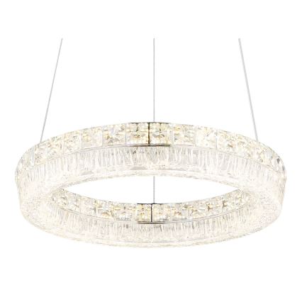 Globo - LED stmievateľný závesný luster na lanku LED/24W/230V 2700-6000K číry + diaľkové ovládanie