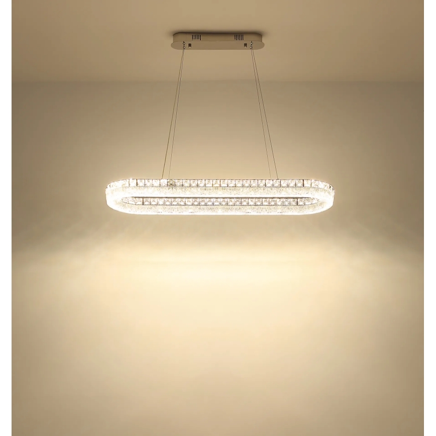 Globo - LED stmievateľný luster na lane LED/40W/230V 2700–6000K číre + diaľkové ovládanie