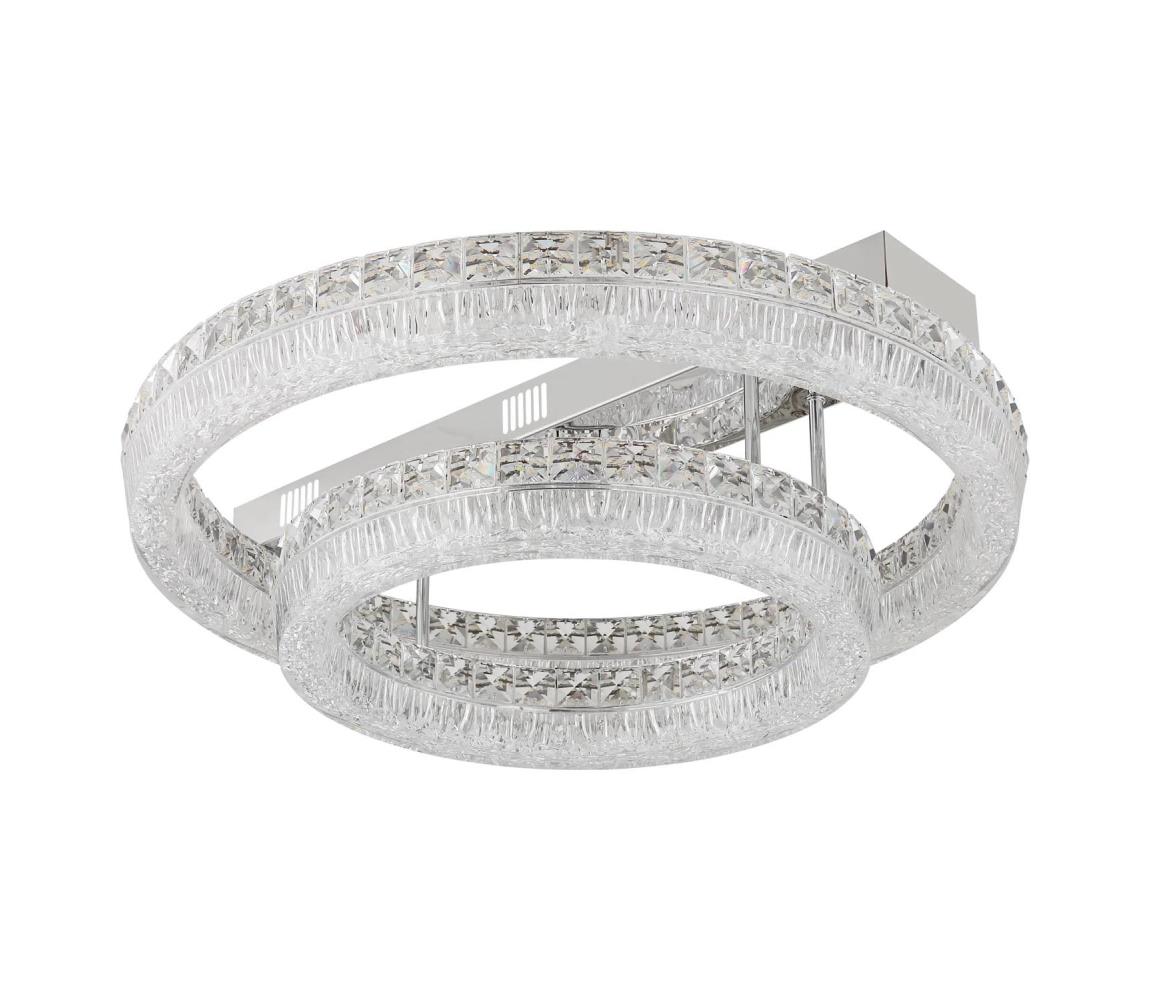 Globo 67387-60D - LED stmievateľné stropné svietidlo LAUREL LED/60W/230V číre + diaľkové ovládanie 67387-60D