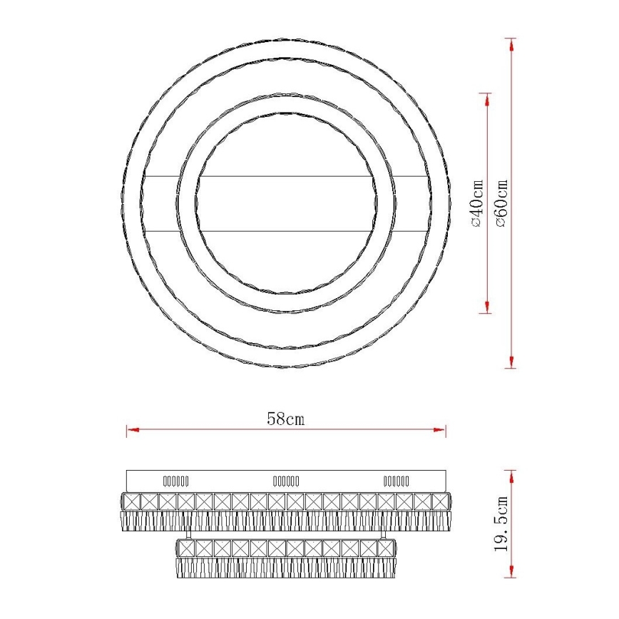 Globo - LED Stmievateľné stropné svietidlo LED/60W/230V 2700-6000K číre + diaľkové ovládanie