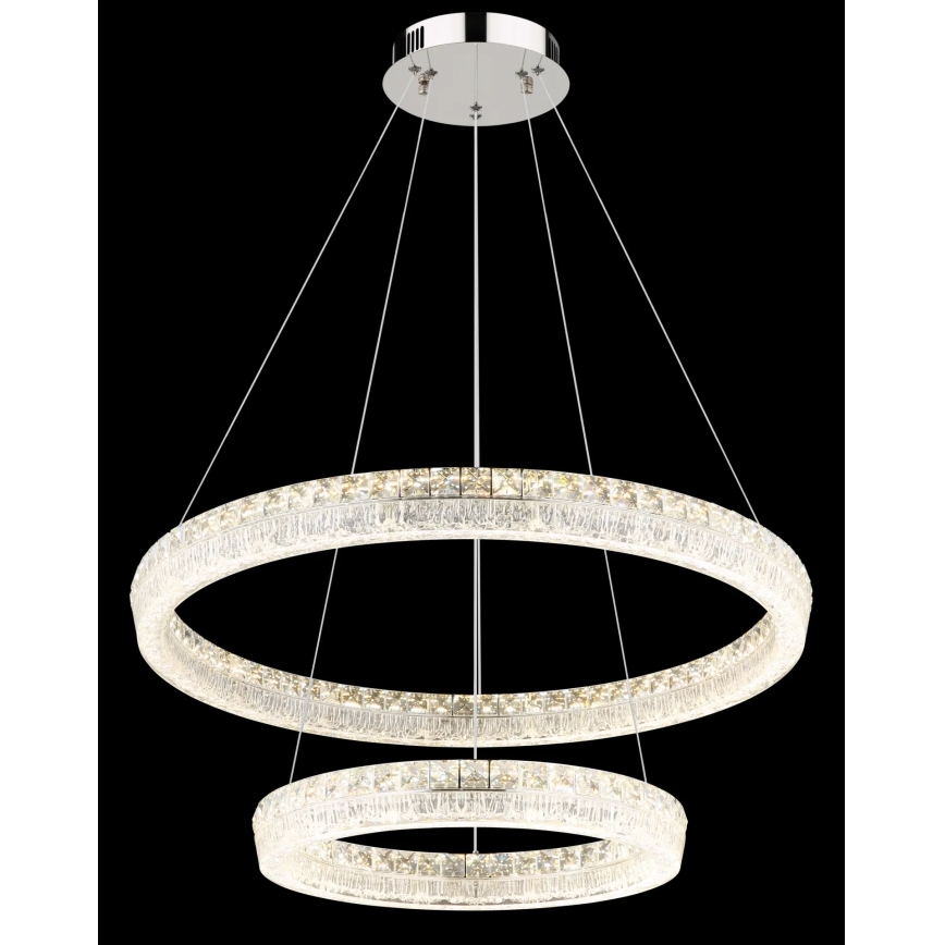 Globo - LED stmievateľný luster na lane LED/72W/230V 2700-6000K priehľadné + diaľkové ovládanie
