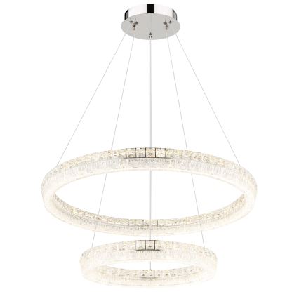 Globo - LED stmievateľný luster na lane LED/72W/230V 2700-6000K priehľadné + diaľkové ovládanie