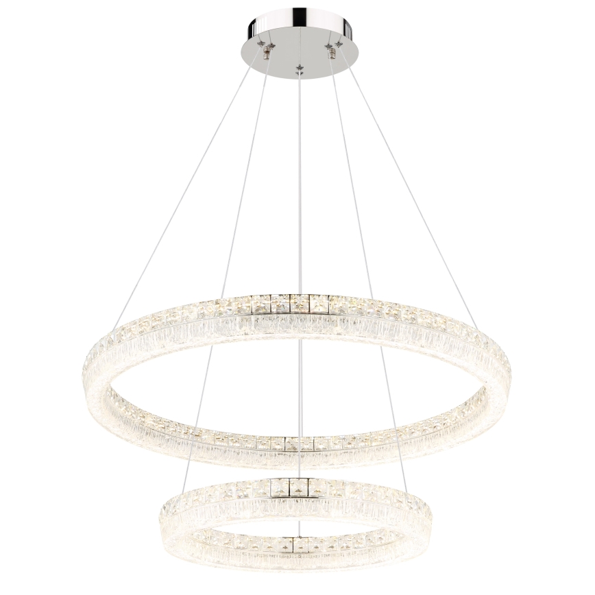 Globo - LED stmievateľný luster na lane LED/72W/230V 2700-6000K priehľadné + diaľkové ovládanie