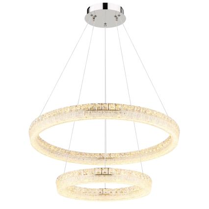 Globo - LED stmievateľný luster na lane LED/72W/230V 2700-6000K priehľadné + diaľkové ovládanie