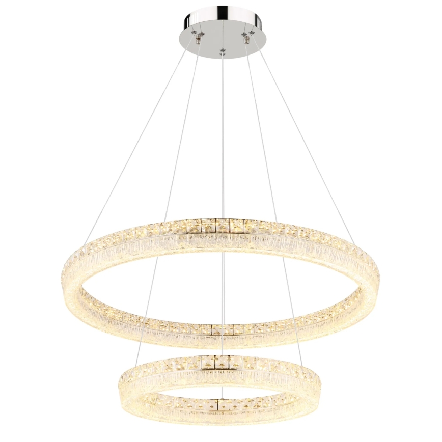 Globo - LED stmievateľný luster na lane LED/72W/230V 2700-6000K priehľadné + diaľkové ovládanie