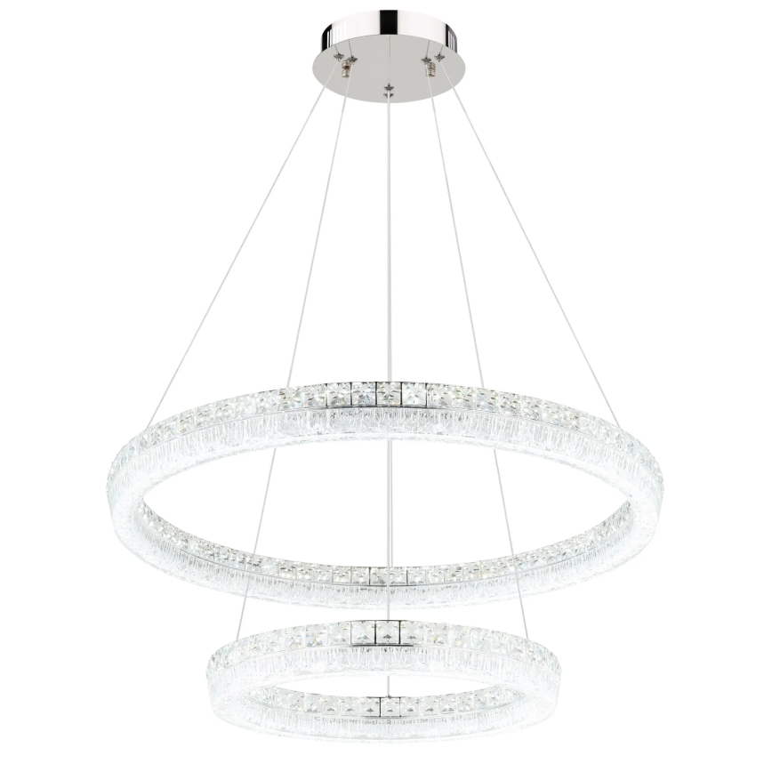 Globo - LED stmievateľný luster na lane LED/72W/230V 2700-6000K priehľadné + diaľkové ovládanie