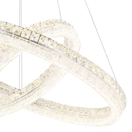 Globo - LED stmievateľný luster na lane LED/72W/230V 2700-6000K priehľadné + diaľkové ovládanie