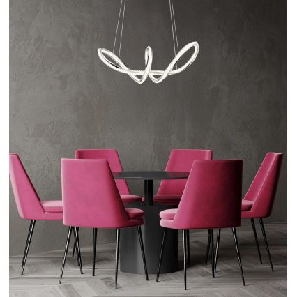 Globo - LED stmievateľný luster na lane LED/45W/230V 2700-6000K lesklý chróm + diaľkové ovládanie