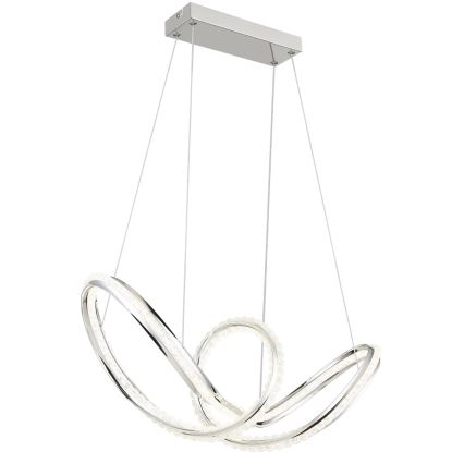 Globo - LED stmievateľný luster na lane LED/45W/230V 2700-6000K lesklý chróm + diaľkové ovládanie