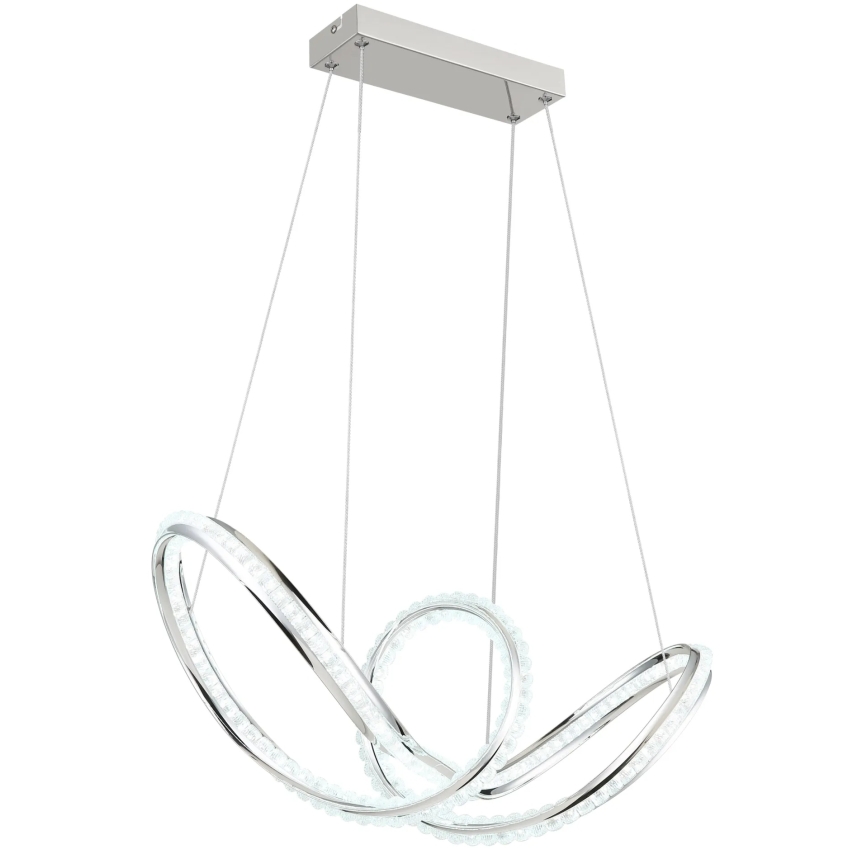 Globo - LED stmievateľný luster na lane LED/45W/230V 2700-6000K lesklý chróm + diaľkové ovládanie