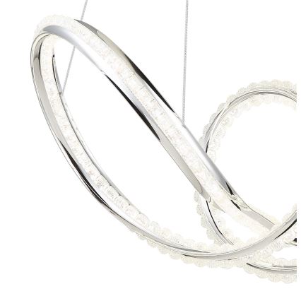 Globo - LED stmievateľný luster na lane LED/45W/230V 2700-6000K lesklý chróm + diaľkové ovládanie