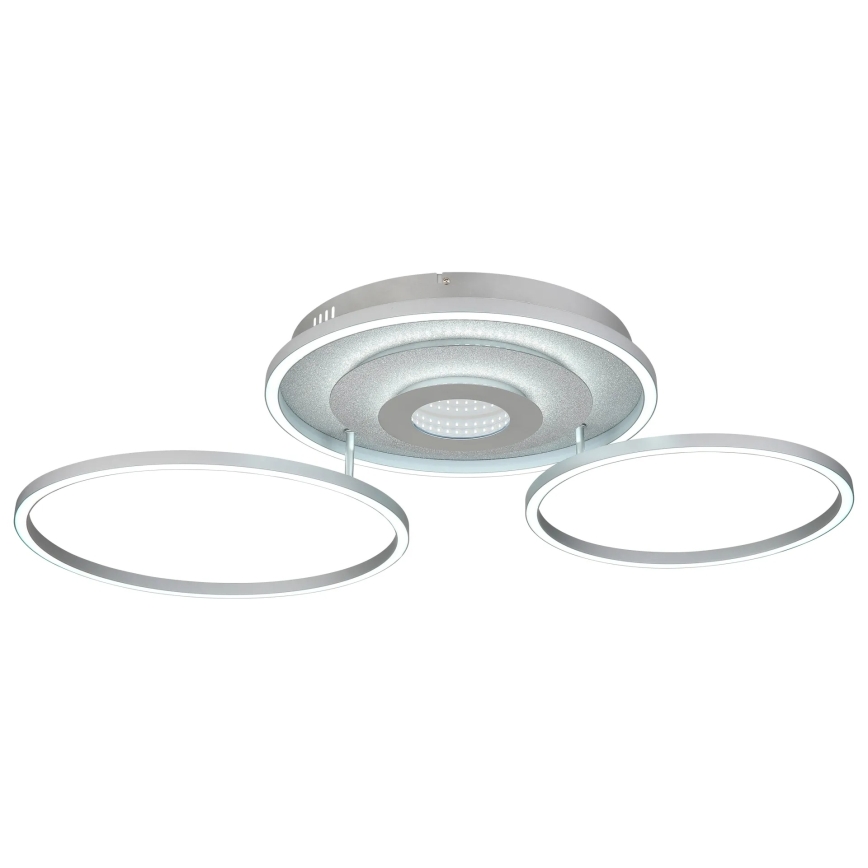 Globo - LED stlmiteľné stropné svietidlo LED/40W/230V 2700-6500K 57x99,2 cm strieborné + diaľkové ovládanie