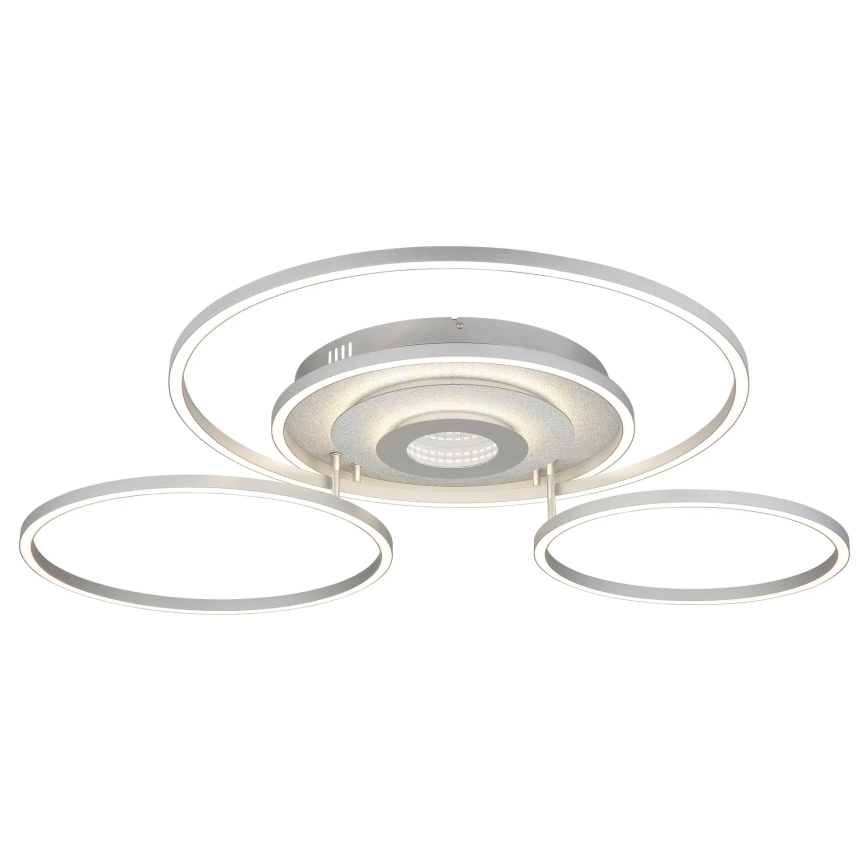 Globo - stmievateľné LED stropné svietidlo LED/60W/230V 2700-6500K 80,8x99,2 cm strieborné + diaľkové ovládanie