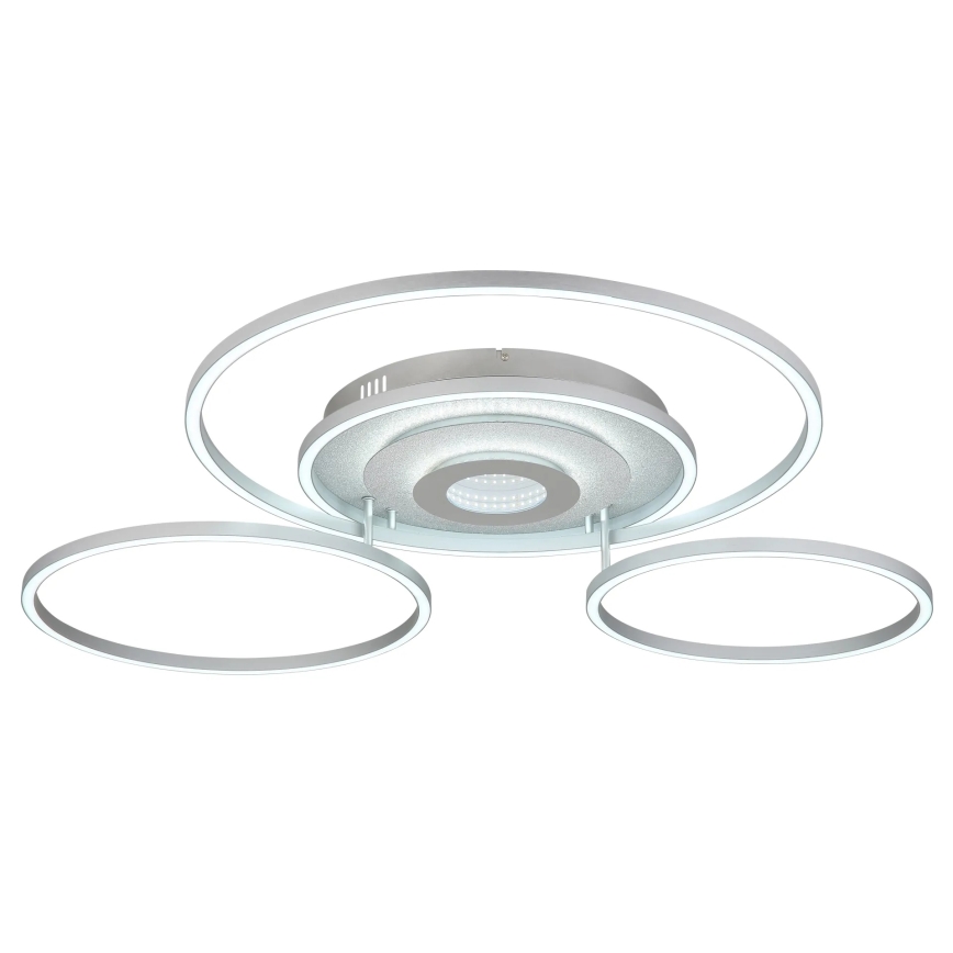 Globo - stmievateľné LED stropné svietidlo LED/60W/230V 2700-6500K 80,8x99,2 cm strieborné + diaľkové ovládanie